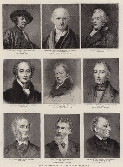 De presidenten van de Koninklijke Academie door Thomas Lawrence